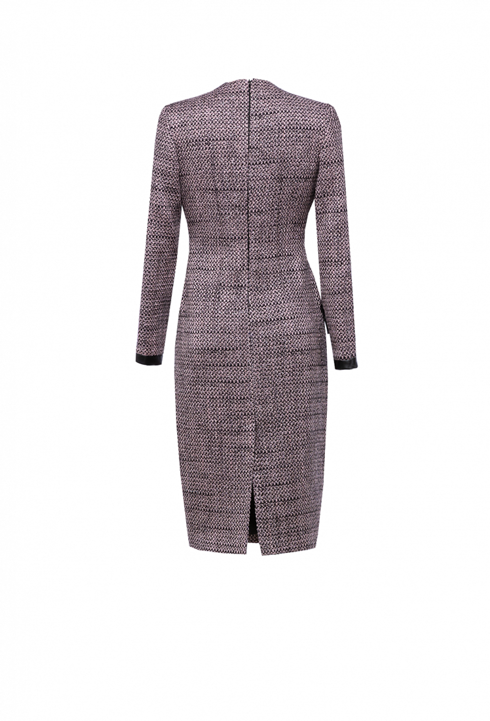 Полуприлегающее твидовое платье в клетку 04-02-23 FW