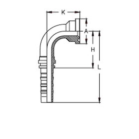 Фитинг DN 20 SFS 3/4 41.3 (90) CS (удлинен. К=100)
