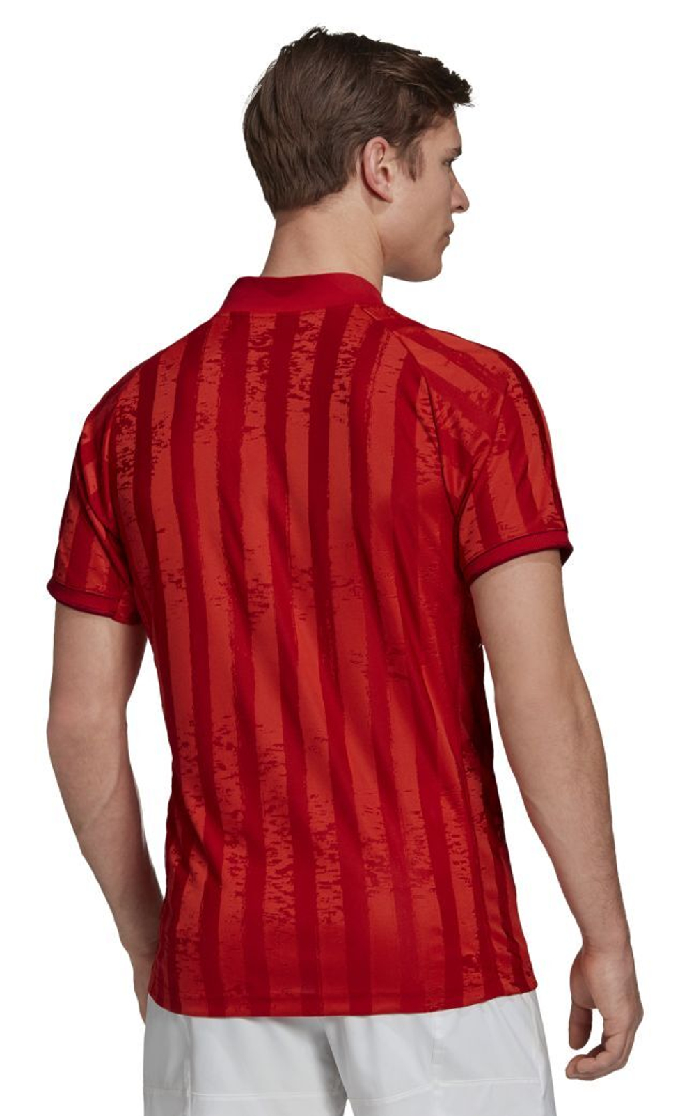 Мужская теннисная футболка Adidas Freelift Tee ENG M - scarlet/white