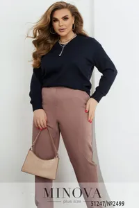 Свитер 2499-темно-синий Minova