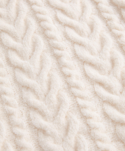 OYSHO Балаклава аранской вязки, экрю