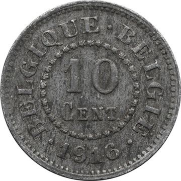 10 сантимов 1916 Бельгия
