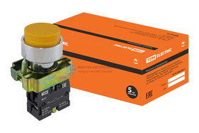 Кнопка BL51 без подсветки желтый 1з TDM SQ0704-0050