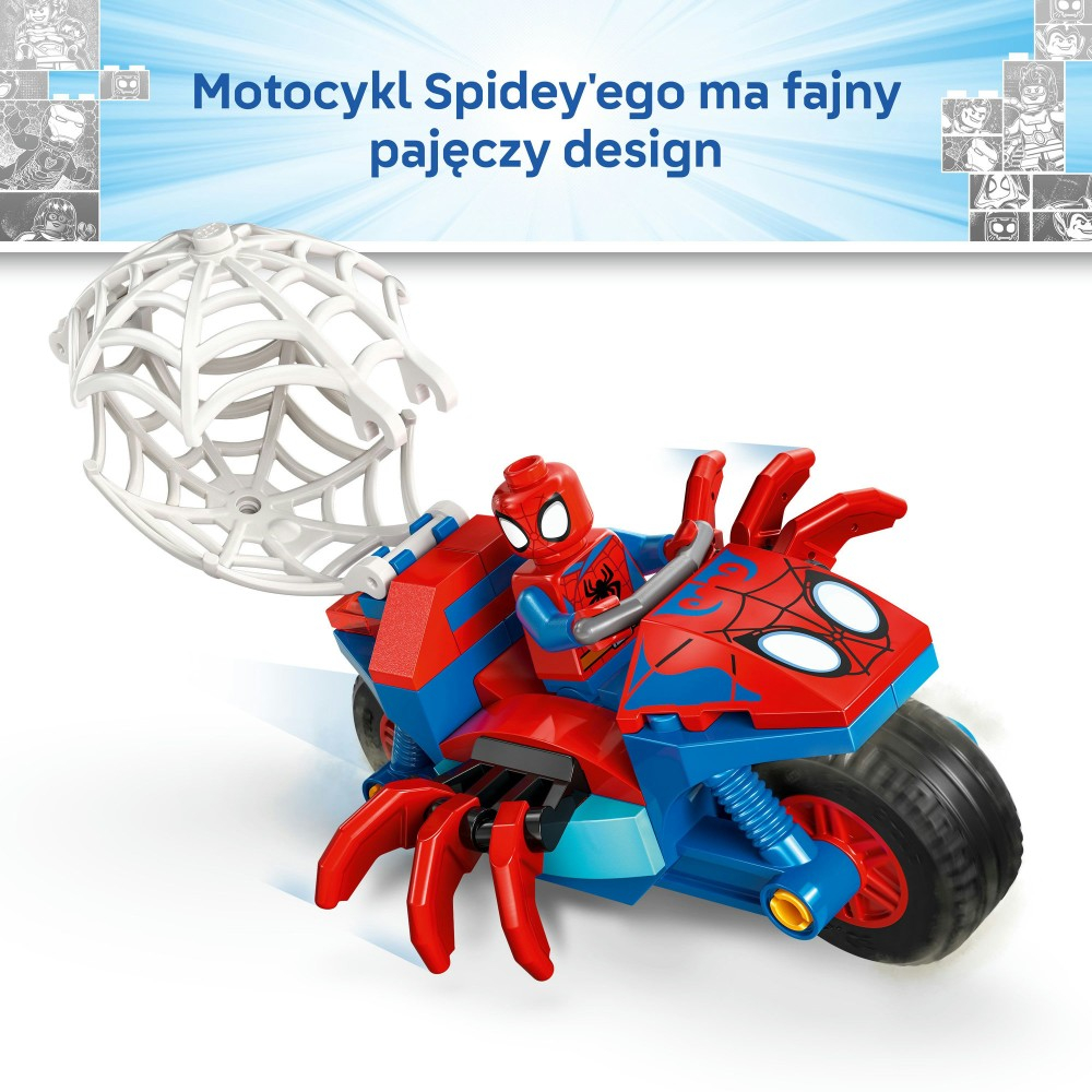 Конструктор LEGO Marvel Spidey 11206 Человек-паук на мотоцикле против Носорога — фото 8