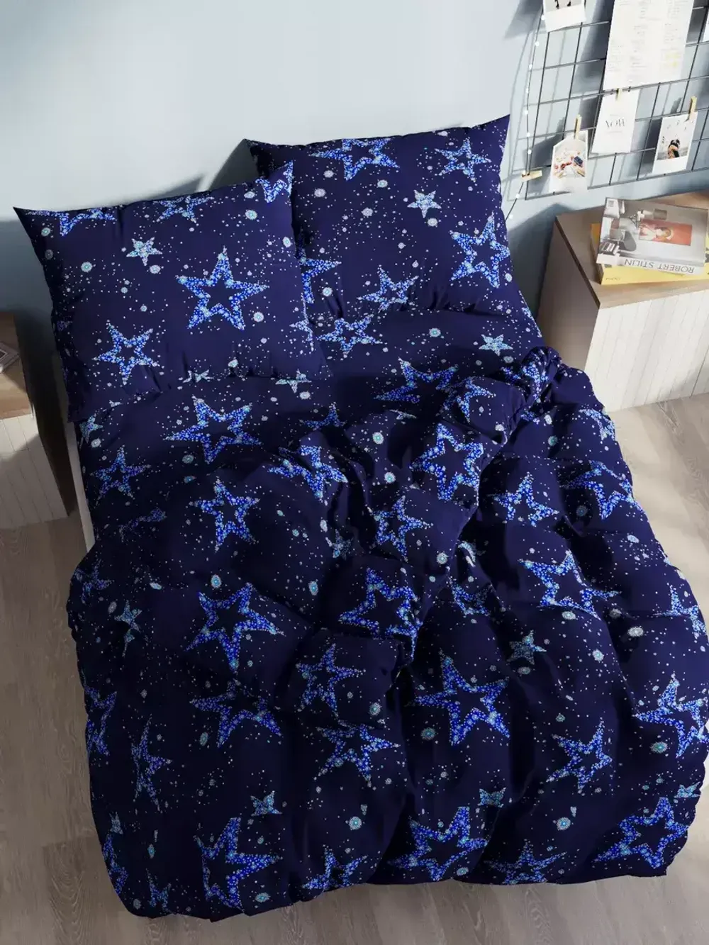 Наволочка комплект 2шт Полисатин Мечта "Астерия" 50x70 см на молнии