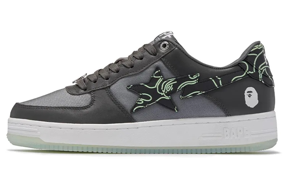 A Bathing Ape A Bathing Ape Bathing Ape A Bathing Ape Sta Text Code Camo Charcoal