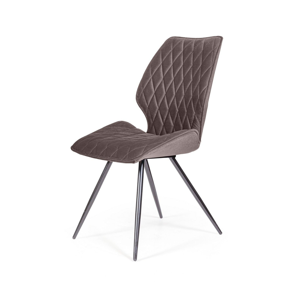 Стул Flash ромб, бархат антрацит 14