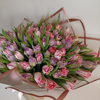 Букет 101 тюльпан