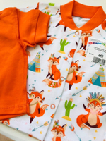 Кофта кор.рукав "Индейцы" (Карапуззики) (Размер: 80)