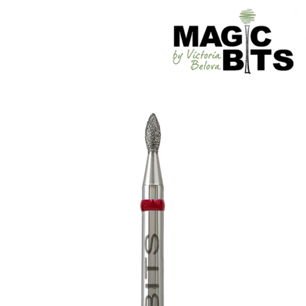 Фреза алмазная Biotech почка 1.4мм (Натуральный алмаз) (Мягкая)