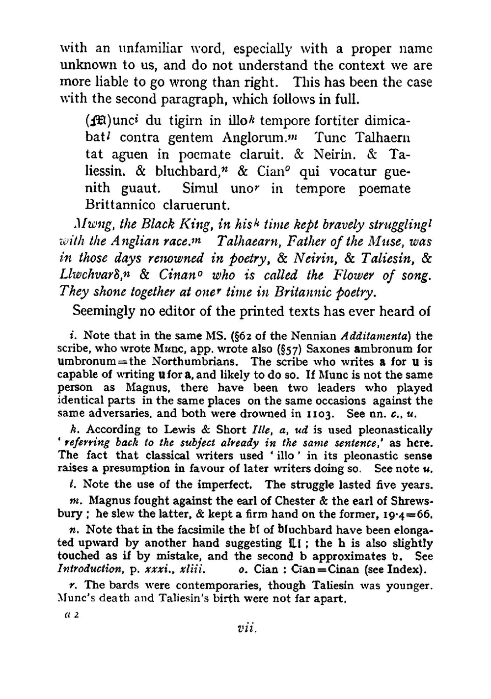 The text of the Book of Aneirin | Aneirin