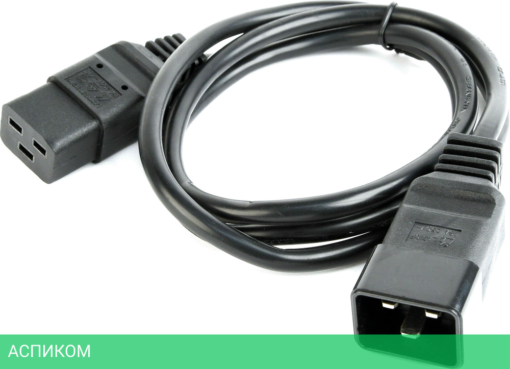 Кабель питания Cablexpert PC-189-C19 (C19-C20) 1.5 м