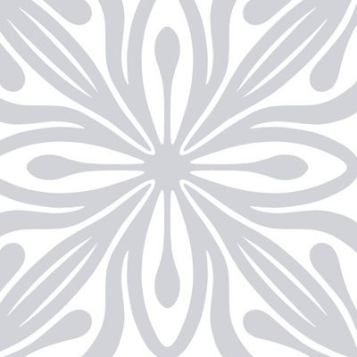 Нейтральный серый орнамент на белом фоне