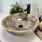 Каменная раковина из оникса Bowl Grey Medium TinLip BO-02931 (45*45*15) 43
