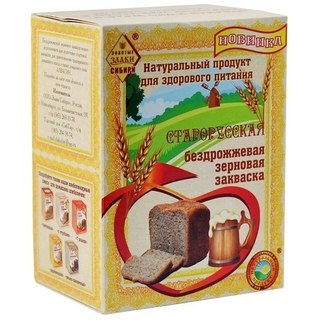 Закваска бездрожжевая зерновая Золотые злаки Сибири, 360 г