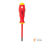 Отвертка Professional PZ-FL1х80 мм VDE 1000В EKF