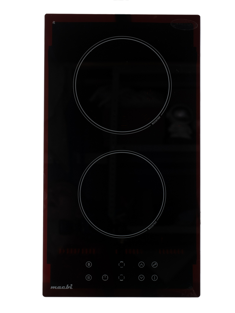 Индукционная варочная панель MACBI GK-ID303610EB-P, «Домино» 30 см, 2 конфорки, 3600 Вт, черное стекло KANGER, слайдеры, Booster, кабель с вилкой