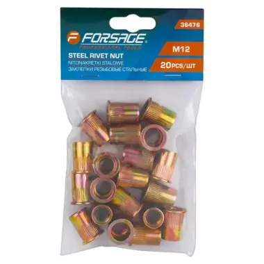 Заклепки резьбовые стальные 20шт. Forsage F-36476