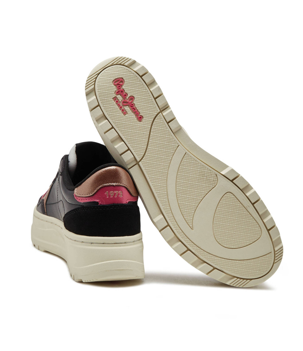 Кожаные кроссовки kore poppy Pepe Jeans London - черный(PLS31501)