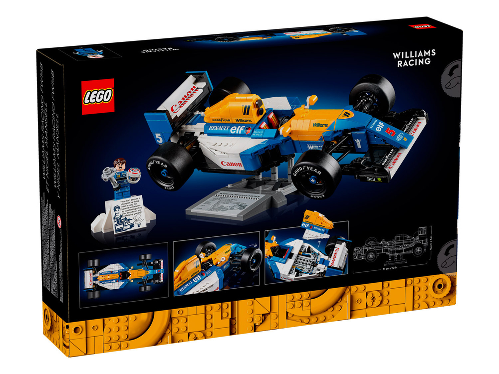 LEGO Коллекционные наборы 10353 Williams Racing FW14B и Найджел Мэнселл — гоночный болид F1