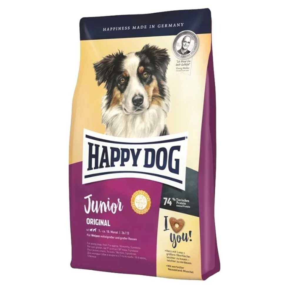 Happy Dog Junior Original - корм для юниоров средних и крупных пород (от 7 до 18 месяцев)