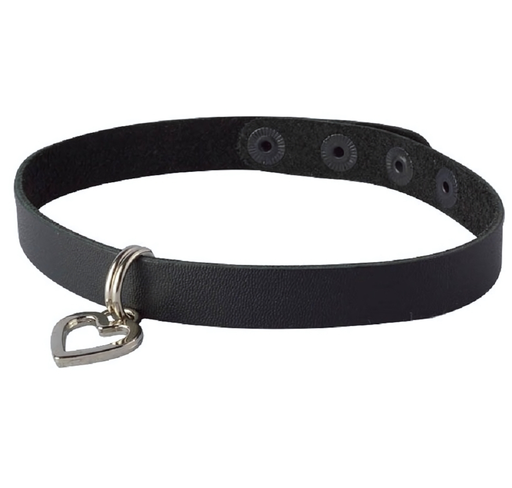 Чокер Sitabella с сердечком чёрный