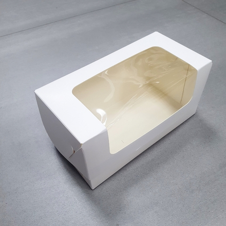 Коробка для кекса 200*100*100 мм (белая)