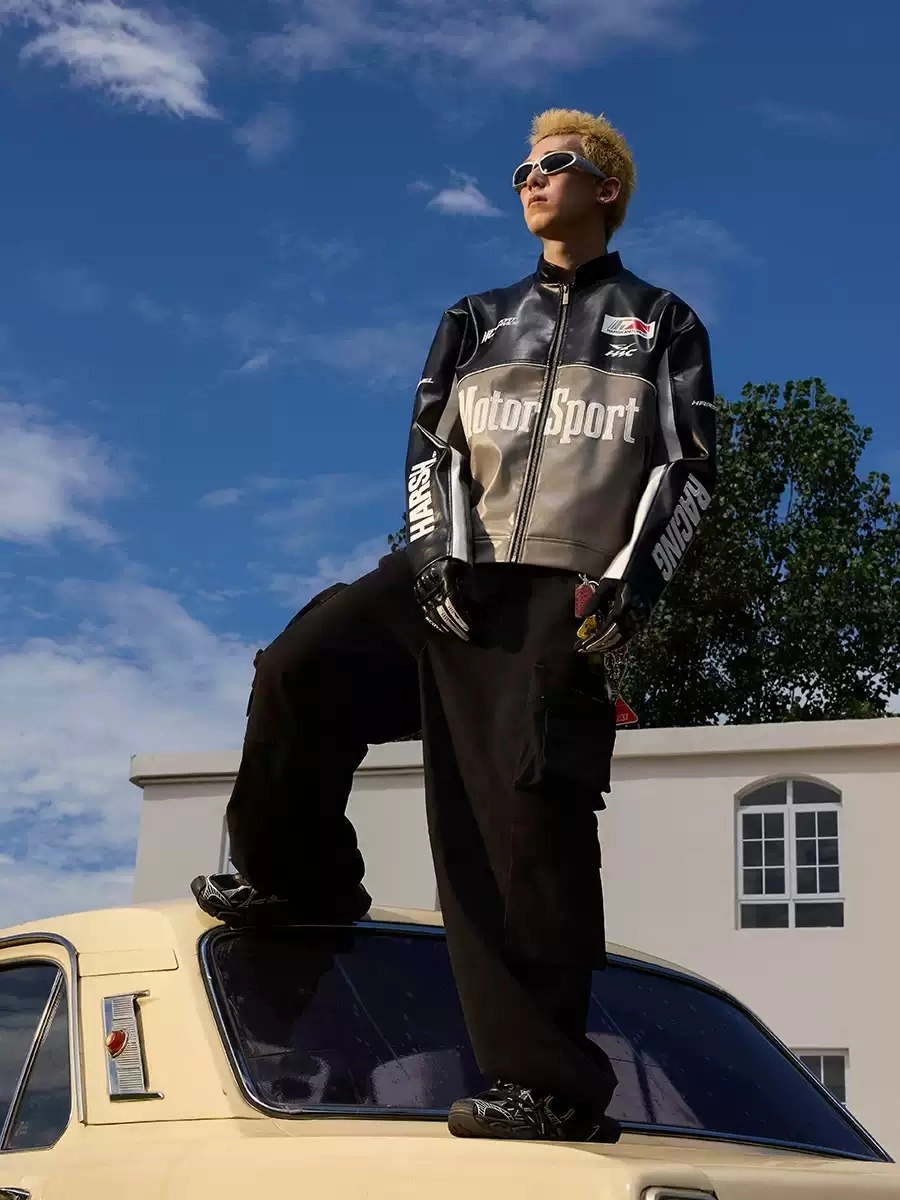 Кожаная куртка HARSHandCRUEL "Motorsport" Leather Racing Jacket
