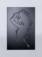 Панно на стену из металла Девушка 60х40 см