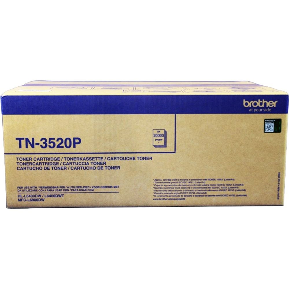 Тонер-картридж Brother TN-3520P для Brother HL-L6400DW/HL-L6400DWT/MFC-L6900DW/L6950DW (20K)