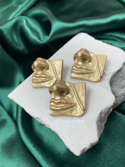 Пуговицы Скиапар. "Лицо" античное золото