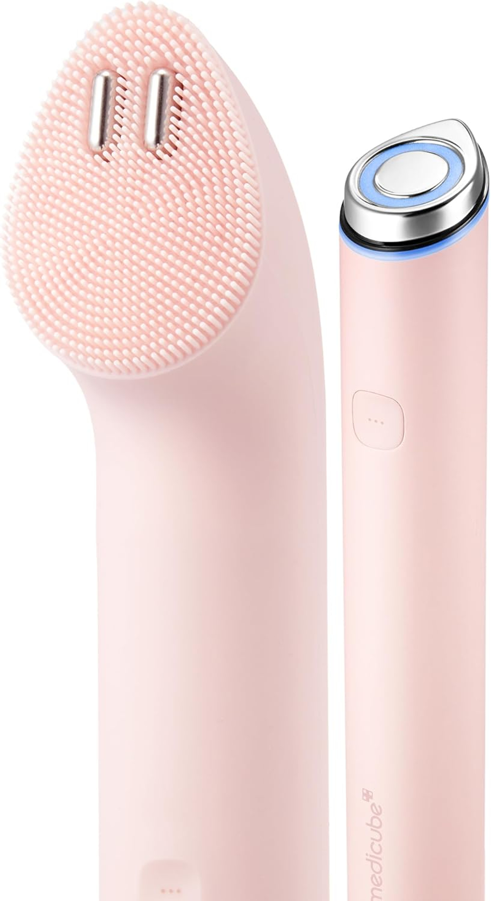 Микроток для ухода за кожей с насадкой MEDICUBE Age Booster Pro Mini Plus + Cleansing Head Set Pink