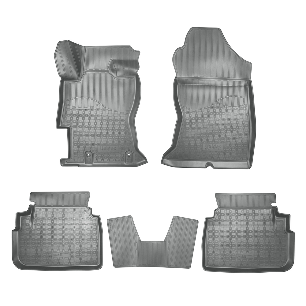 Ковры в салон Norplast/Unidec для Subaru XV в кузове G5 (2017-), Серый, арт.NPA11-C84-810-G