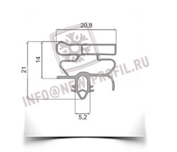 Уплотнитель для холодильного стола CORECO 565*445 мм (010 АНАЛОГ) по пазу