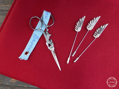 Пин с колпачком "Серебристое крыло"