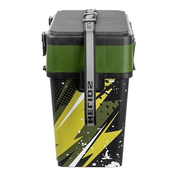 Ящик рыболовный зимний ZANDER хаки (HS-IML-19-H) Helios