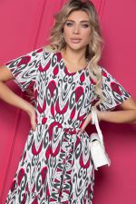 Платье "Малика" (бело-красное) П8832 LT Collection (Акция)