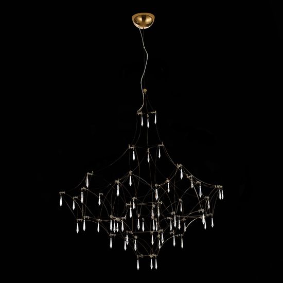 SL797.203.114 Люстра подвесная ST-Luce Золотистый, Прозрачный LED 114*0,45W 3000K GRAVETTA