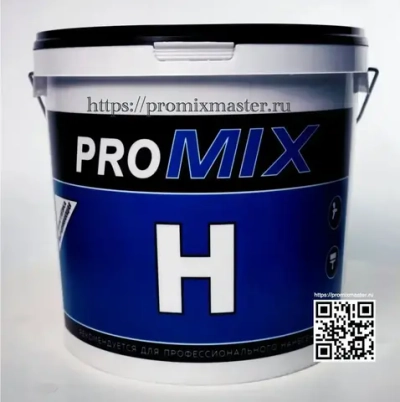 Толстослойная выравнивающая шпатлевка PROMIX H готовая для стен и потолков, 18 кг