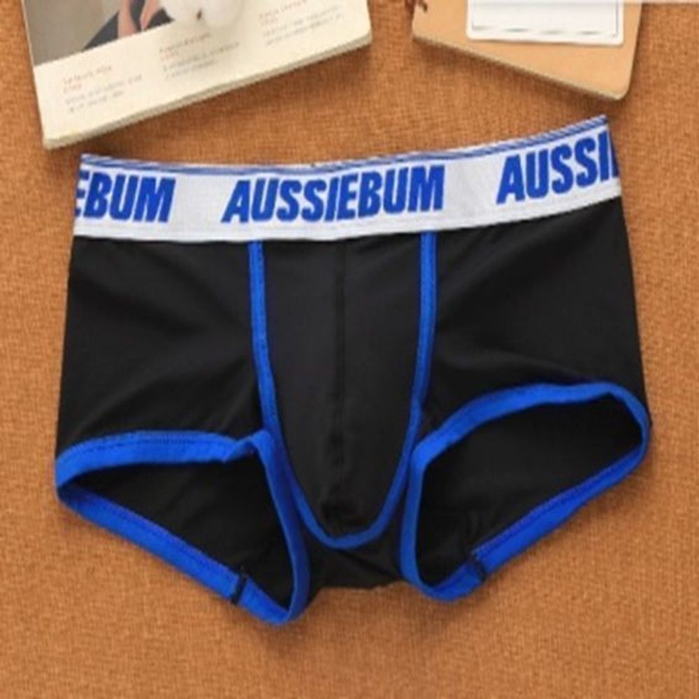 Мужские трусы хипсы черные Aussiebum