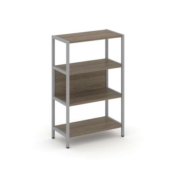 Shelf System Односекционный стеллаж трехярусный SN.STM-311 Вяз Благородный/Металл Серый 810*400*1246