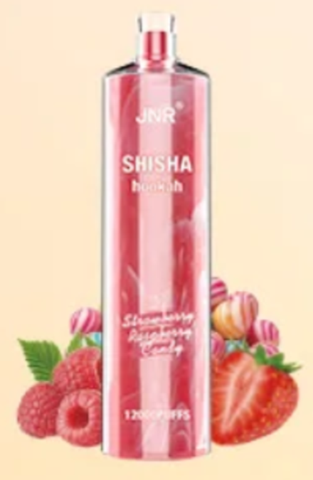 JNR Shisha Hookah Клубнично-малиновая конфета 12000 затяжек 20мг (2%)