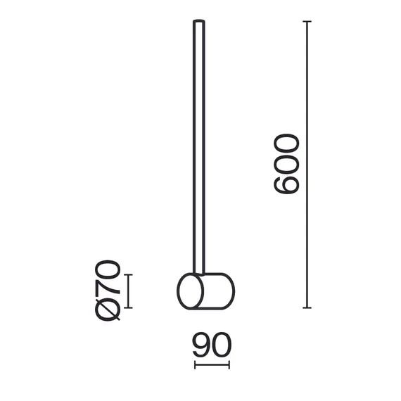 Настенный светильник (бра) Луч света / Light stick 3000К 7Вт Maytoni mod237wl-l6bs3k