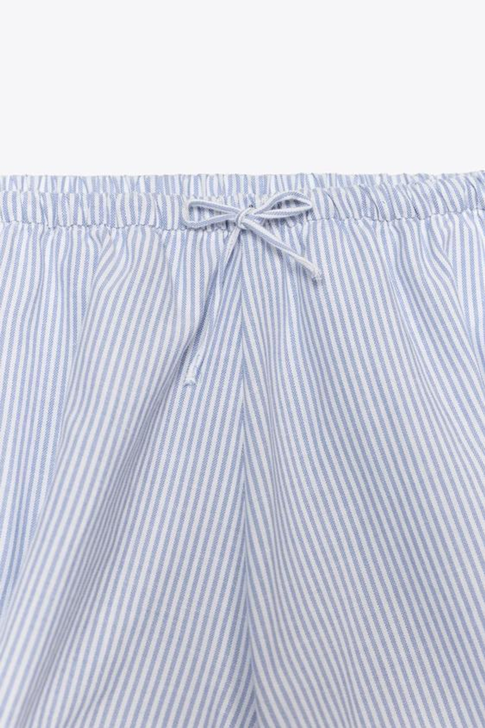 ZARА ПОЛОСАТЫЕ ШОРТЫ-КЮЛОТЫ, НЕБЕСНО-ГОЛУБОЙ