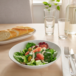 IKEA GODMIDDAG  (ИКЕА ГОДМИДДАГ)  -  Глубокая тарелка, белая, 23 см