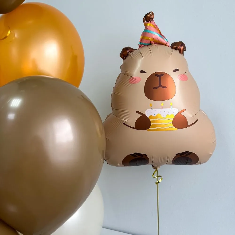 Сет шаров «Капибара с тортиком»