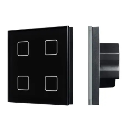 INTELLIGENT ARLIGHT Сенсорная панель DALI-301-11-IN Black (BUS/24V, Backlight) (IARL, IP20 Пластик, 5 лет) 046573