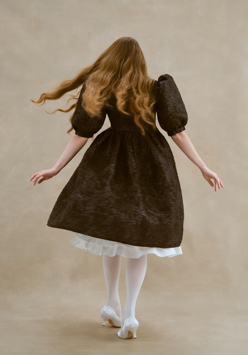 Royal black dress