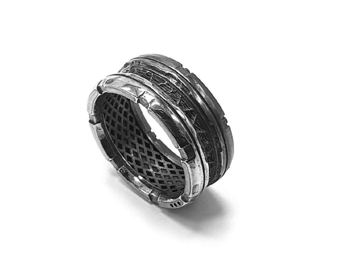 Кольцо из серебра "Spacer-III" XNR-09