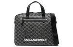 KARL LAGERFELD PU Polyurethane Shoulder Bag, Crossbody Bag, Handbag, Briefcase Men"s Black